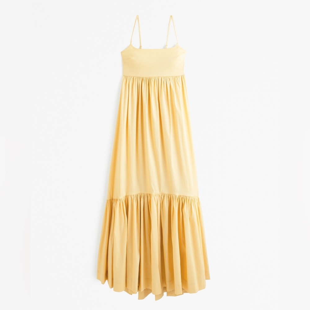 Abercrombie & Fitch Yellow Maxi Dress